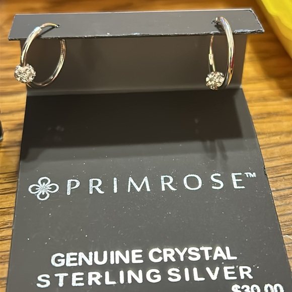 Primrose Sterling silver hoop earrings BNWT - Picture 2 of 3